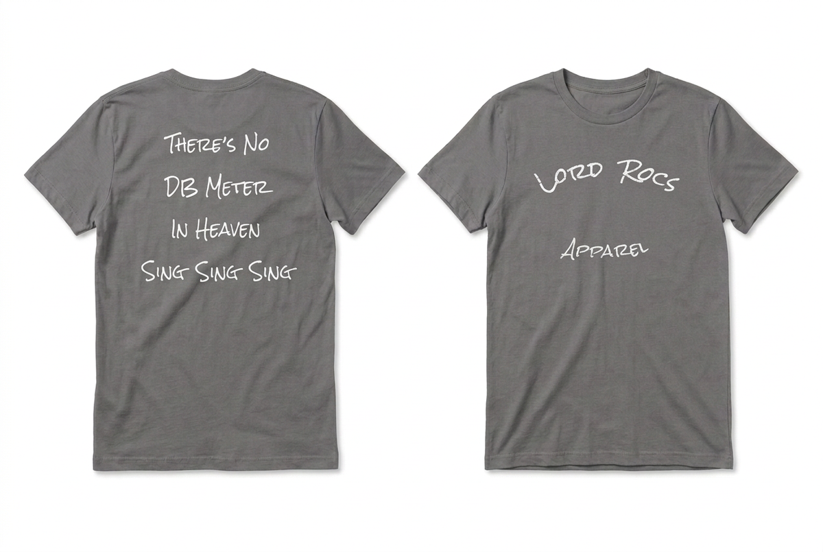 There's No DB Meter In Heaven sing sing sing T-Shirt